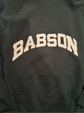 Babson Arch Logo Sweatshirt in Dark Green